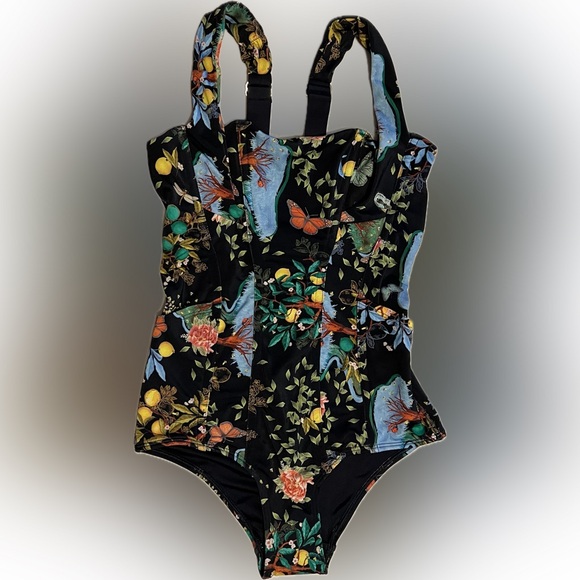 ππ¦RARE HAH Vava Printed One-Piece Bodysuit |Swimsuit | Corset |NWOTβ32-34 B/C - Picture 2 of 9